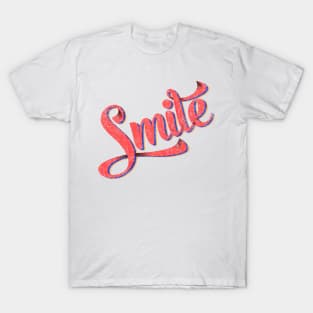 Smile - retro typography T-Shirt